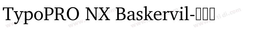 TypoPRO NX Baskervil字体转换